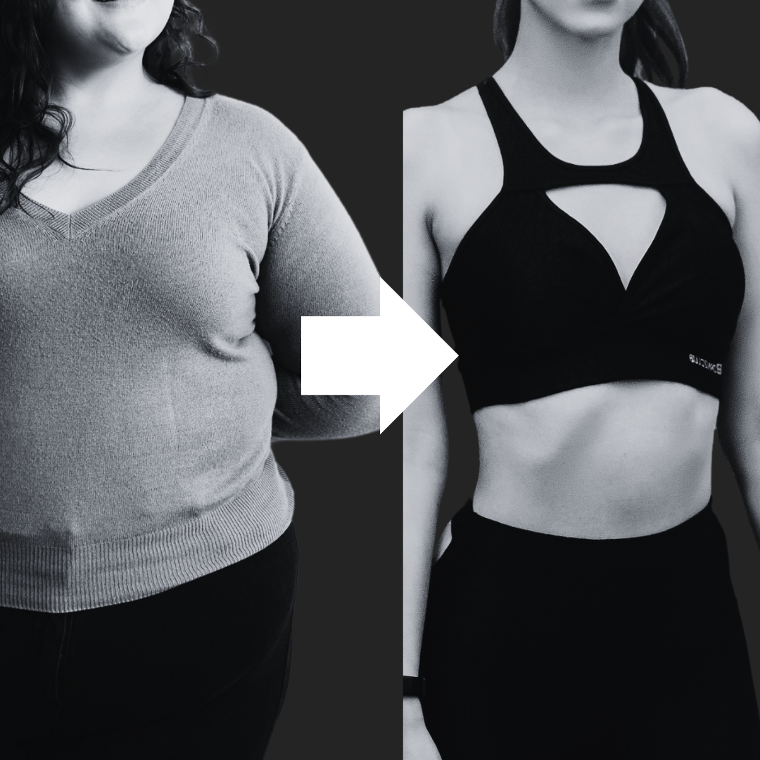 デコルテと首周りのダイエットをした女性のビフォアーアフター
