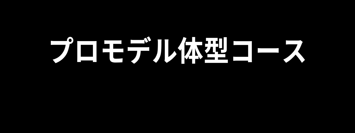 プロモデル体型コース