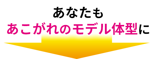 あなたもあこがれのモデル体型に|